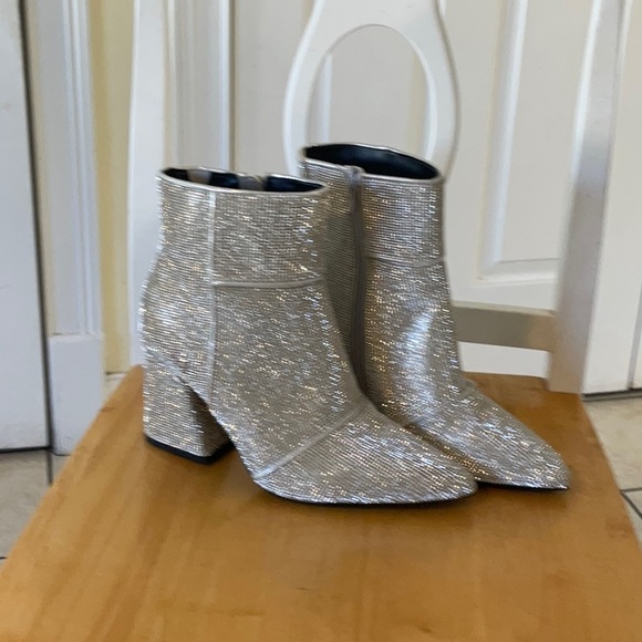 A New DayElegant Silver Ankle Boots - Picture 8 of 8